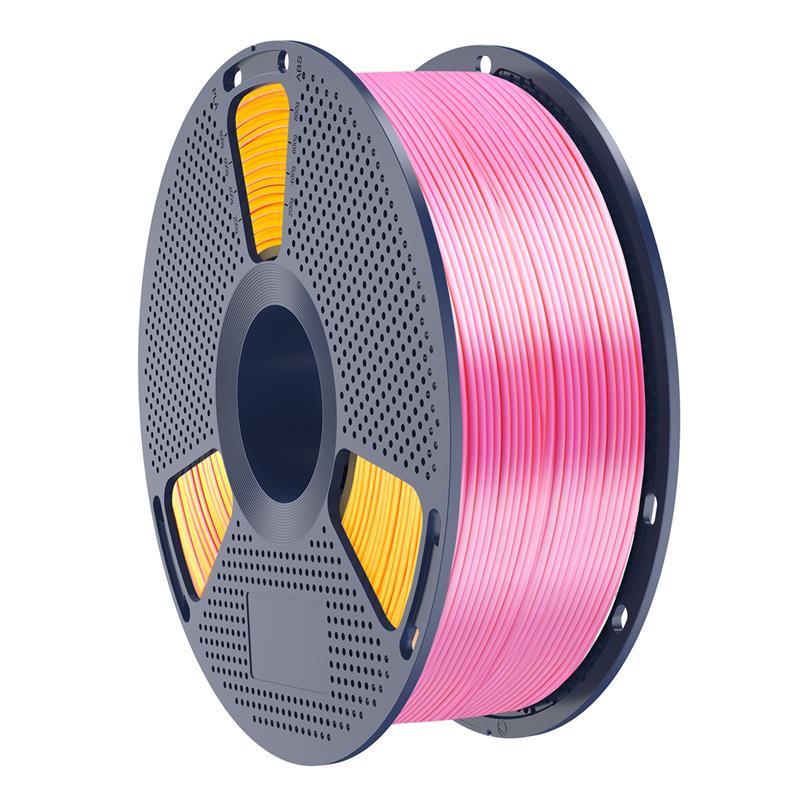 Sunlu Silk PLA+ Dual Color filament, Pink Gold