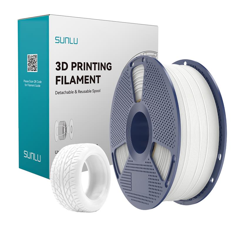 Sunlu 1.75mm, 1kg/spool, TPU 90A White