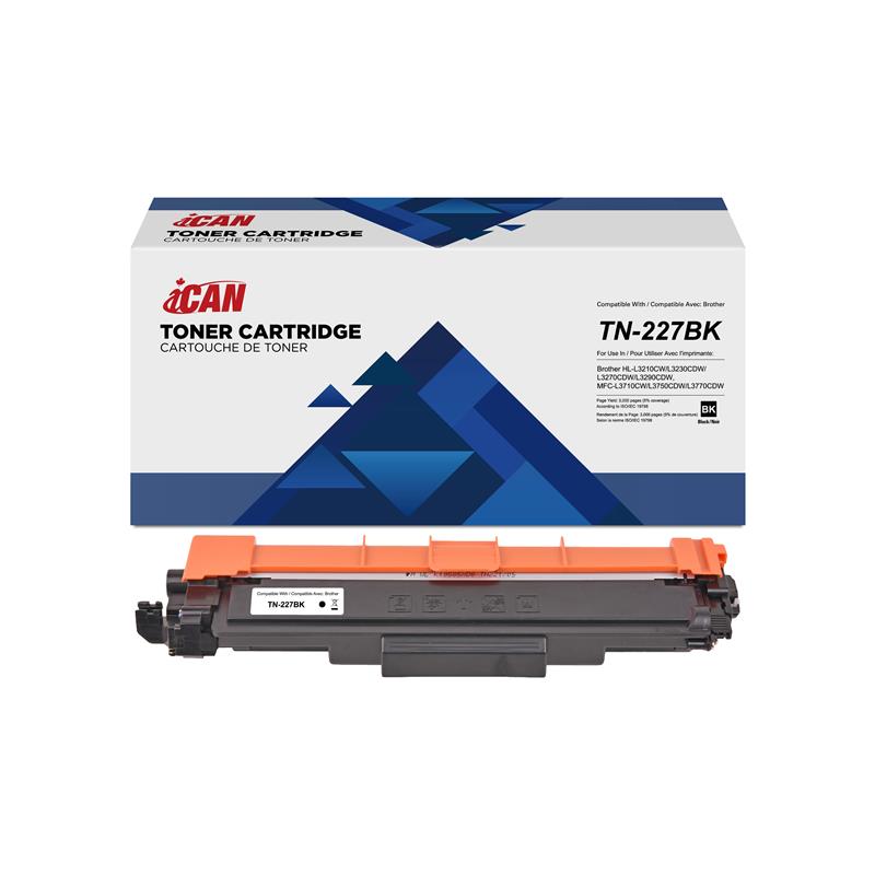 iCan Compatible Brother TN-227BK Black Toner Cartridge