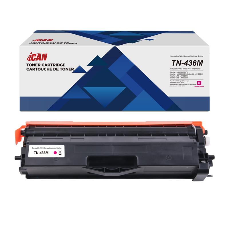 Cartouche de Toner Magenta iCan compatible avec Brother TN-436M