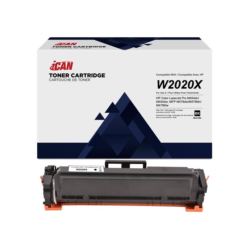 artouche de toner noir compatible iCan HP W2020