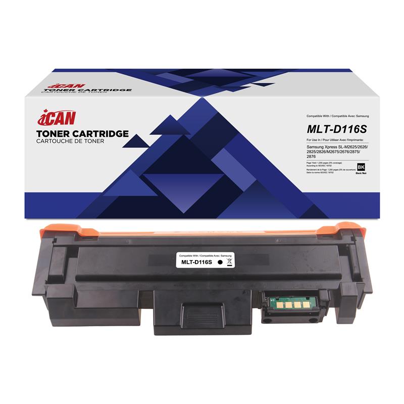 Cartouche de toner monochrome Samsung MLT-D116S compatible iCan