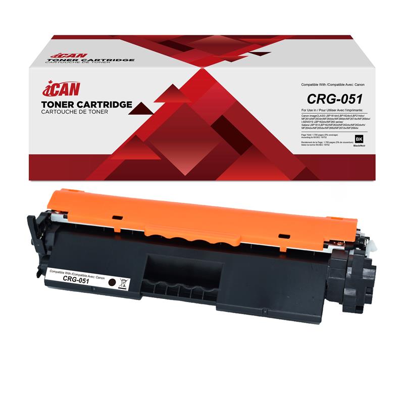iCAN Compatible Canon 051 Black Toner Cartridge
