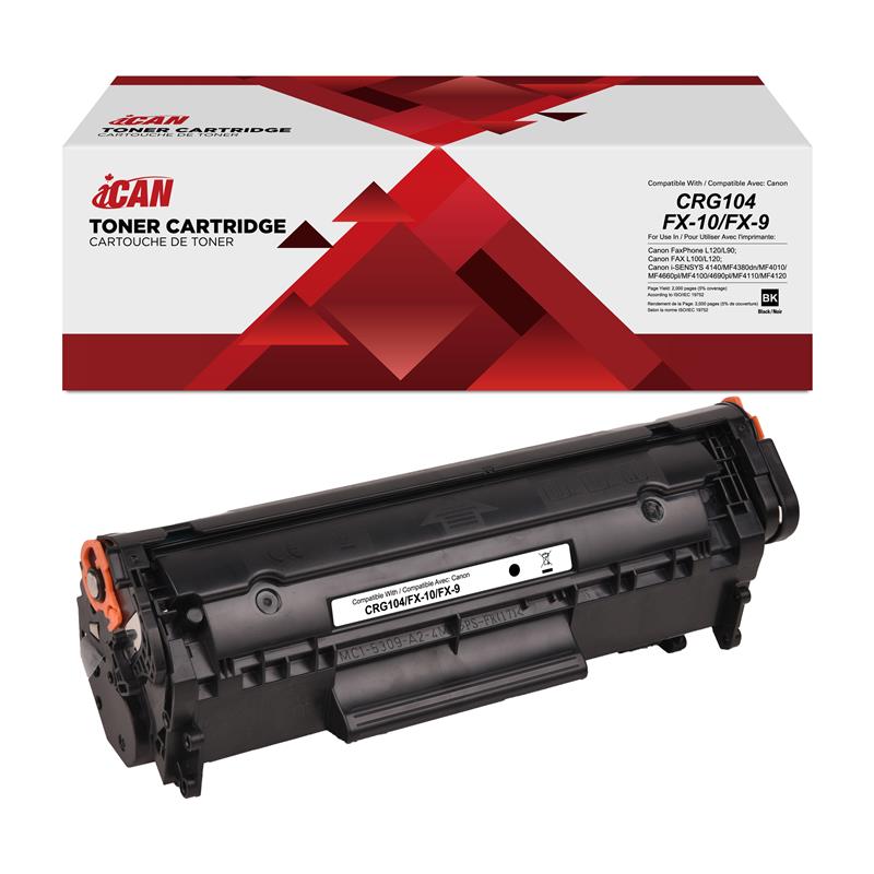 Cartouche de toner noire compatible Canon 104 iCAN