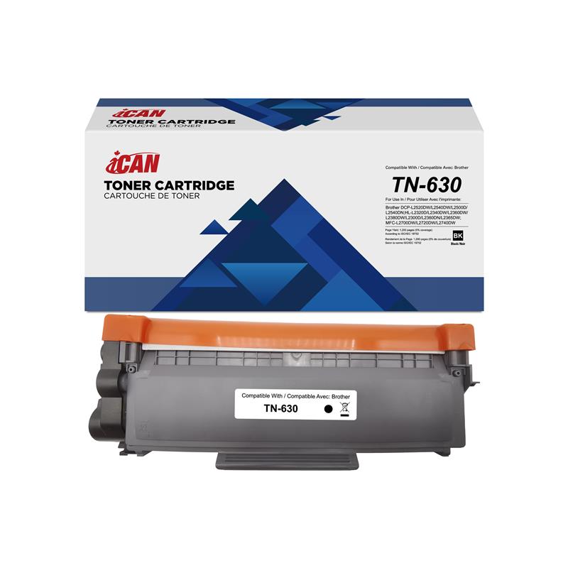 Cartouche de toner noire compatible Brother TN630 iCAN