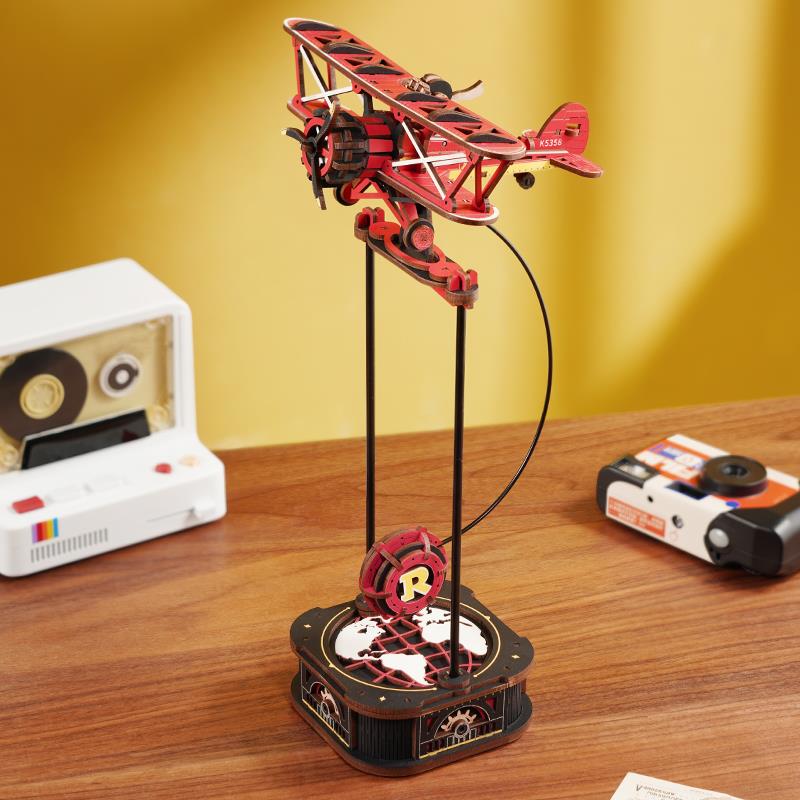 ROKR MCD01 Sky Captain DIY Pendulum 3D Wooden Puzzle