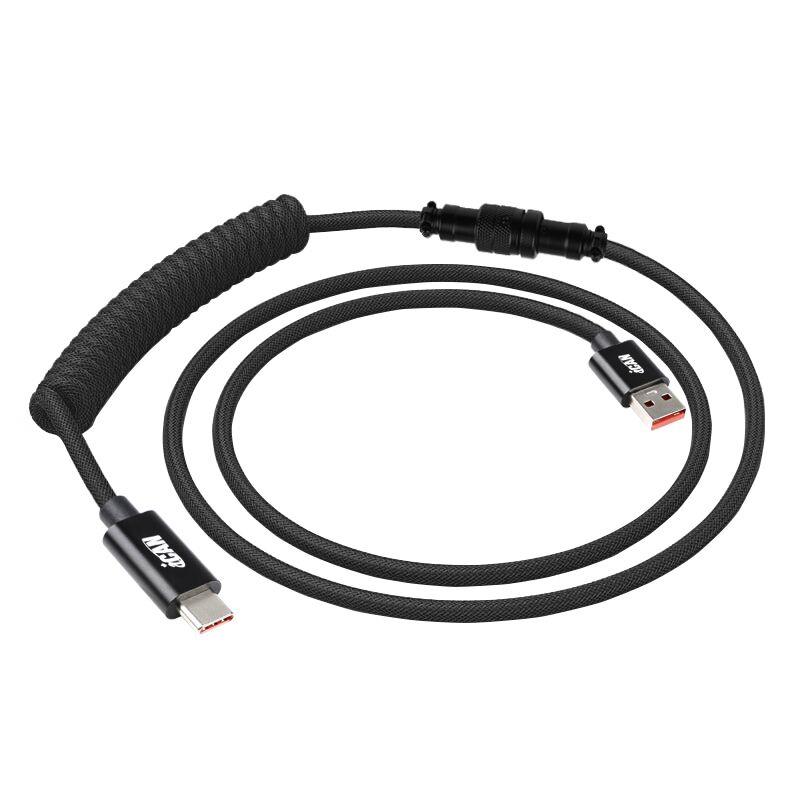 Câble clavier iCAN Type-A Mâle vers Type-C Mâle, Noir, 5 pieds(Open Box)