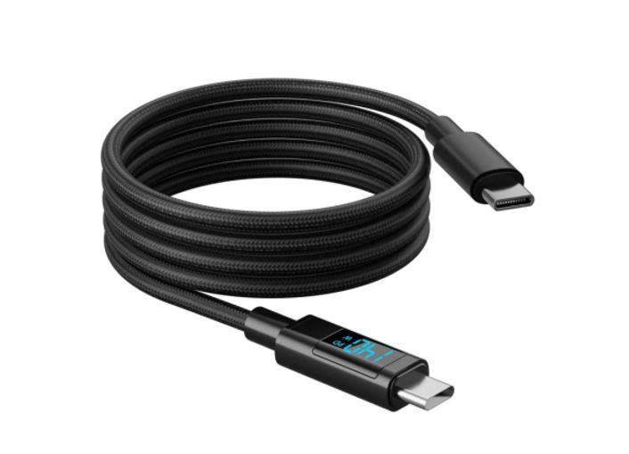 Câble Choetech USB 2.0 Type-C Mâle vers Type-C Mâle, 240W, 6 pieds