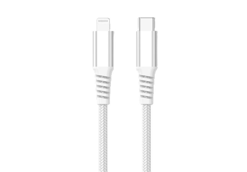 Câble iCAN MFi Type-C Mâle vers Lightning Mâle, 27W, 6 pieds