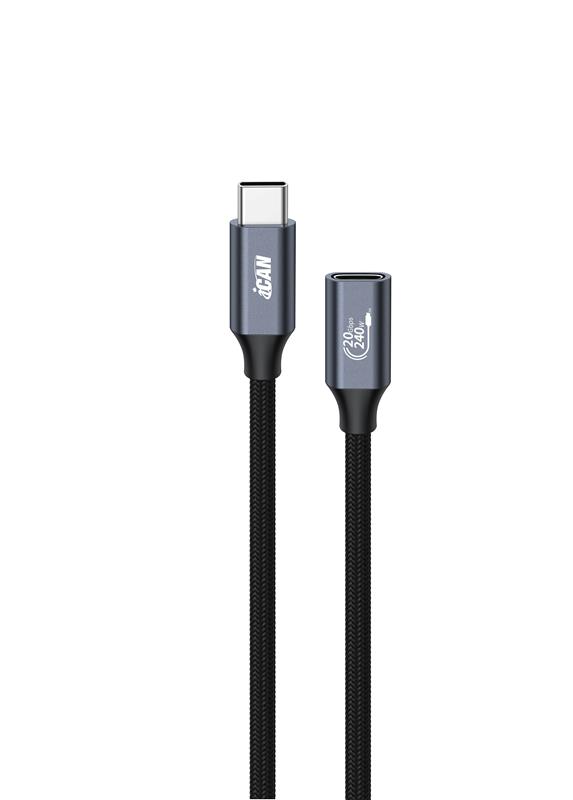 Câble de prolongation iCAN USB 3.2 Type-C Mâle vers Type-C Femelle