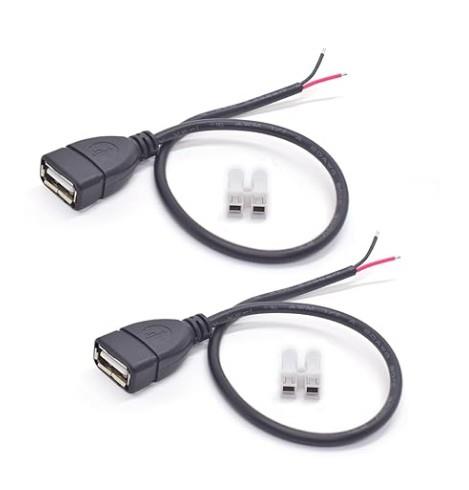 USB 2.0 Type-A to Open with 2-Position Connector Cable