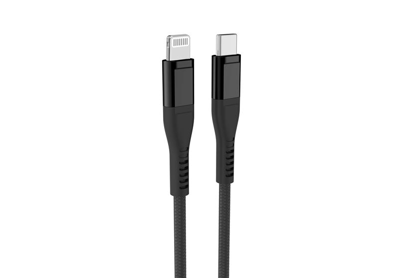 iCAN MFi Type-C Male to Lightning Male Cable, 27W, 6 ft