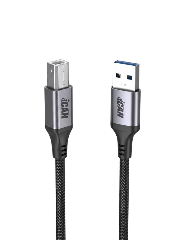 Câble iCAN USB 2.0 Type-A Mâle vers Type-B Mâle, 15 pieds
