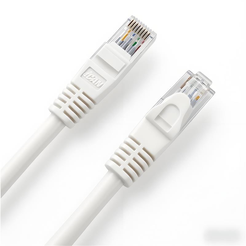 Câble Ethernet haute vitesse iCAN CAT6, 1 000 Mbps, 26 AWG, 30 cm, blanc