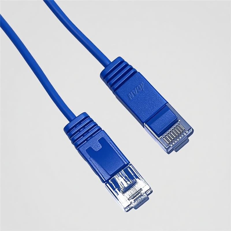 iCAN CAT6 Slim Ethernet Cable, 1000Mbps, Pure Bare Copper, 20FT, Blue