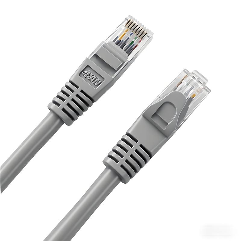 Câble Ethernet haute vitesse iCAN CAT6, 1 000 Mbps, 26 AWG, 2,1 m, gris