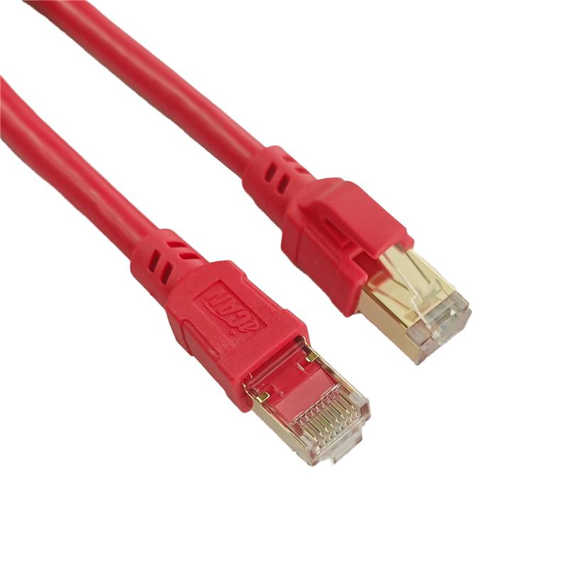 iCAN CAT6A Ethernet Patch Cable,10Gbps, 15FT, Red