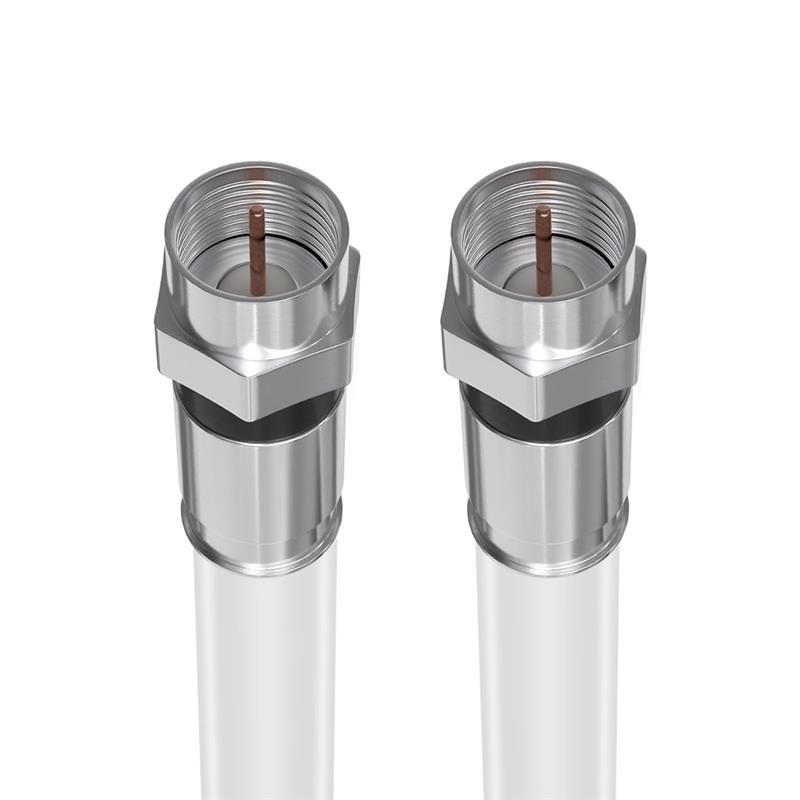 Câble coaxial TV iCAN RG6, mâle vers mâle, 1,8 m