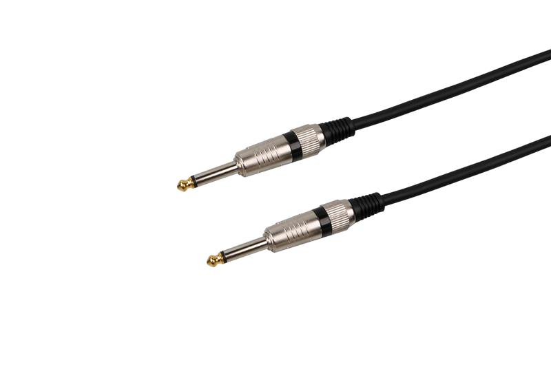 iCAN Audio Guitar Cable, Male to Male, 25FT, Black