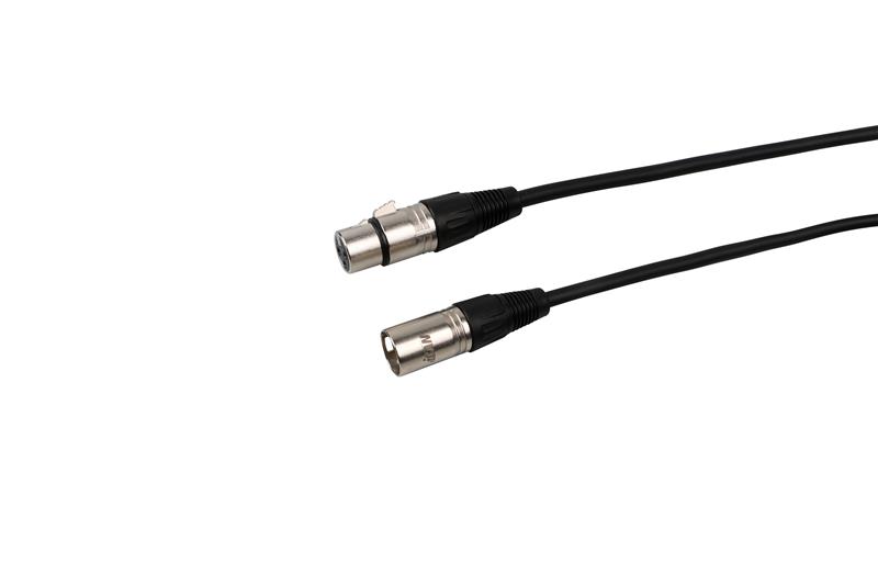 Câble de microphone iCAN Audio XLR mâle vers femelle, 25 pieds, noir