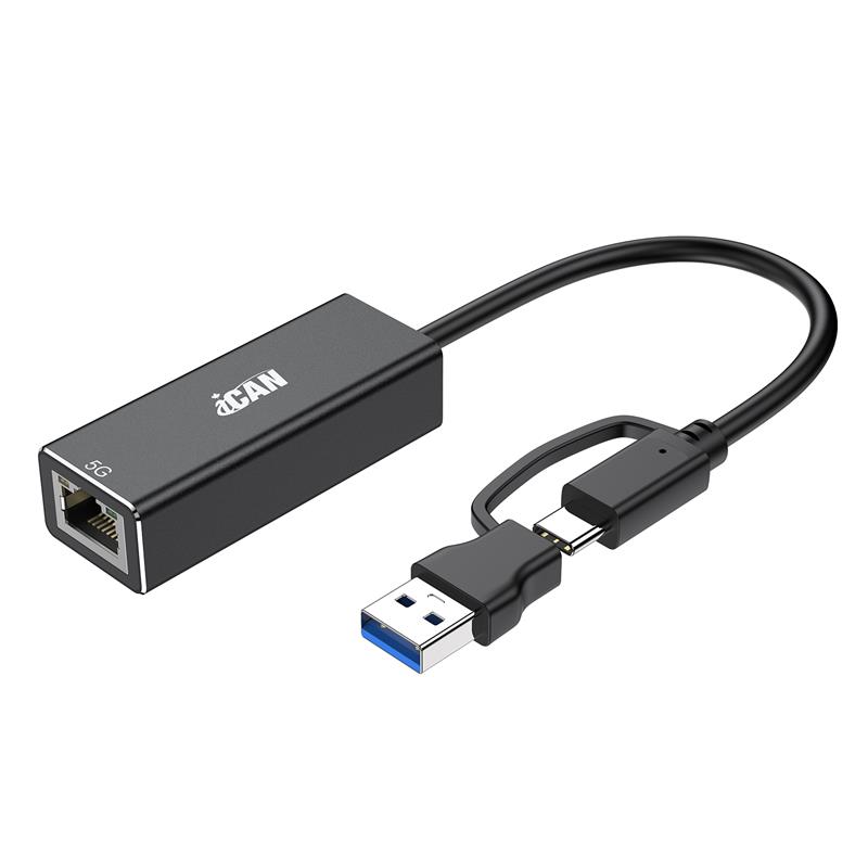 iCAN A homme +C homme RJ45 Female Noir