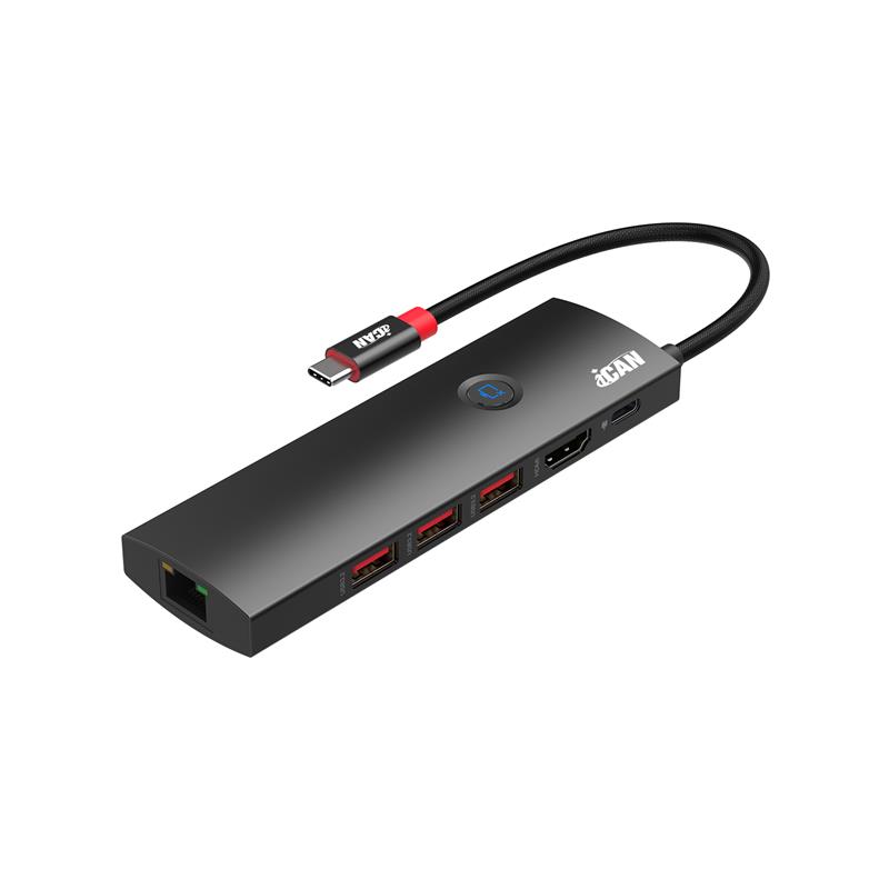 iCAN USB Type-C 6 in 1 Multi Adapter
