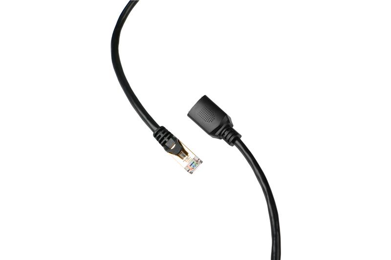 iCAN CAT6 RJ45 Ethernet Cable, Male to Female Connector, 6FT, Black