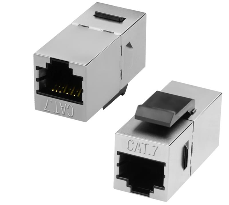 iCAN CAT7 Coupler RJ45 Keystone Shielded Coupler, 1Pack
