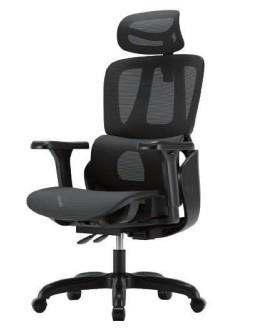 Chaise de bureau ergonomique iCAN E21-BK en maille spéciale