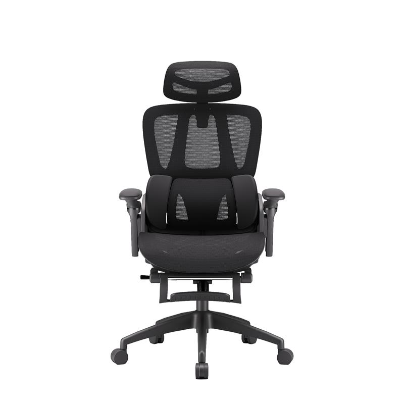 Chaise de bureau ergonomique iCAN E21-BK en maille spéciale