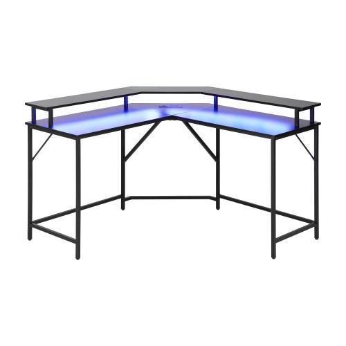 iCAN GMD-0714 57-inch Large-Sized L-Shaped Corner Gaming Table
