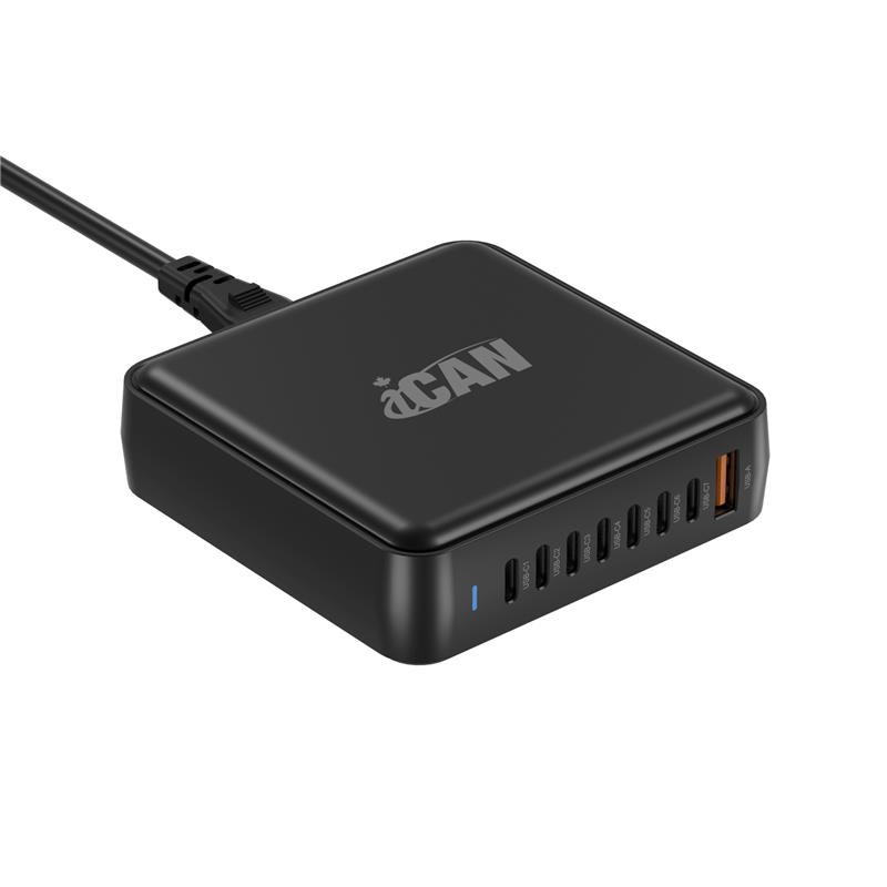 PDT-003 170W 8-Port Smart Charging Station with 7 USB-C and 1 USB-A wi