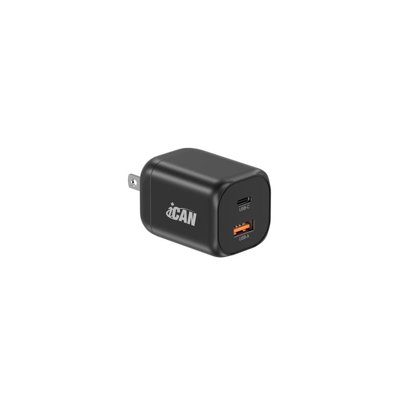 PD-152 60W 2-Port GaN AVS PD3.2 USB-C Wall Charger with 3.3ft 100W USB