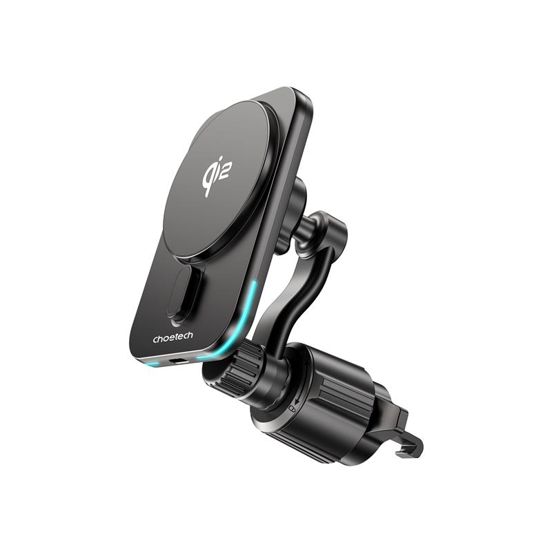 Choetech Qi2 Wireless 15W Fast Charging Car Air Vent Mount, Black