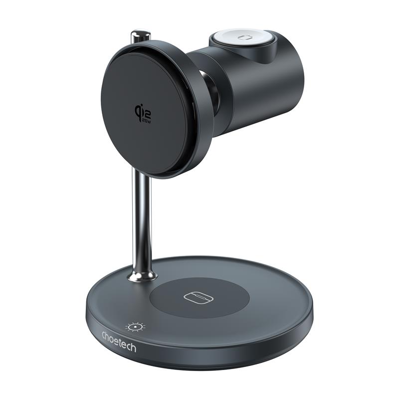 Choetech Chargeur sans fil pliable 4-en-1 Qi2.2 de 15W