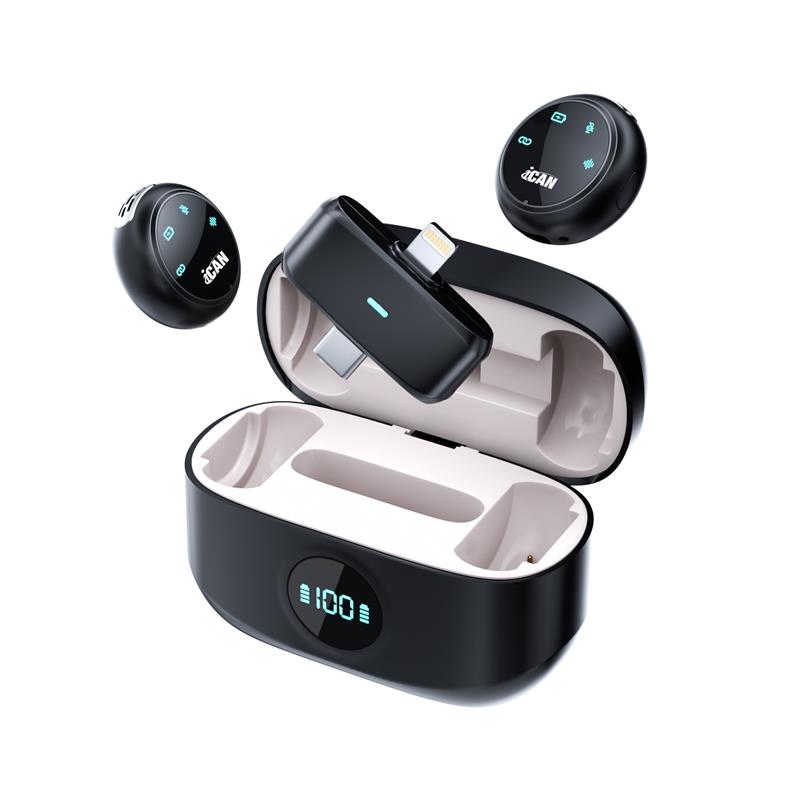 Microphone cravate sans fil iCAN PM-K31 PRO(Open Box)