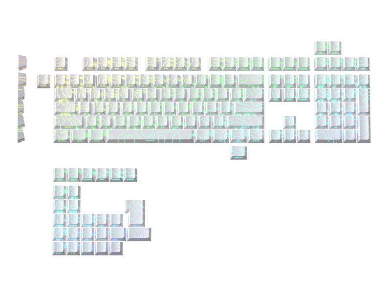 GAOXD Contour Line PBT Double-shot Cherry Profile Keycaps