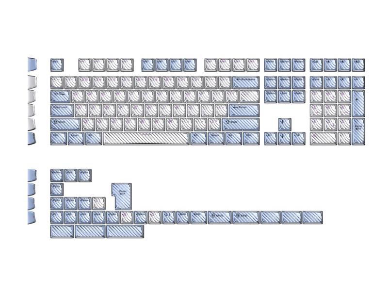 GAOXD Magic Wave ABS+PC Laser ASA Profile Keycaps
