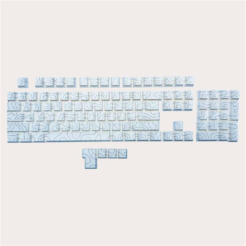 GAOXD Ligne de contour Touches en PBT Double-shot de profil Cherry