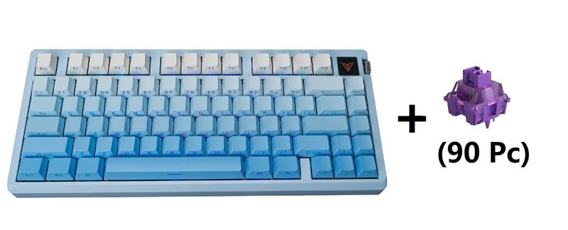 ARMOURY Clavier - Bleu + Akko Interrupteurs Lavender Pro