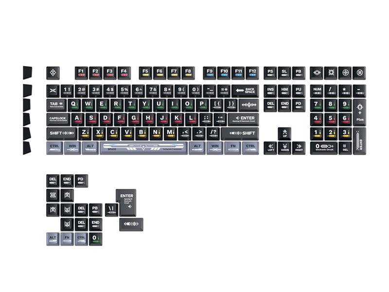 GAOXD Design Series PBT Dye Sub OEM Profile Keycaps