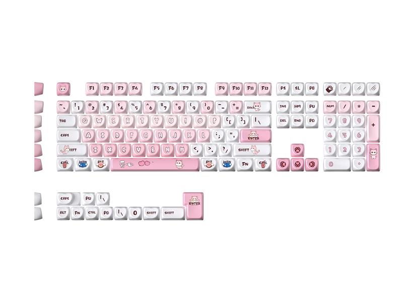 GAOXD Heart-Shaped PBT Dye Sub OEM Profile Keycaps
