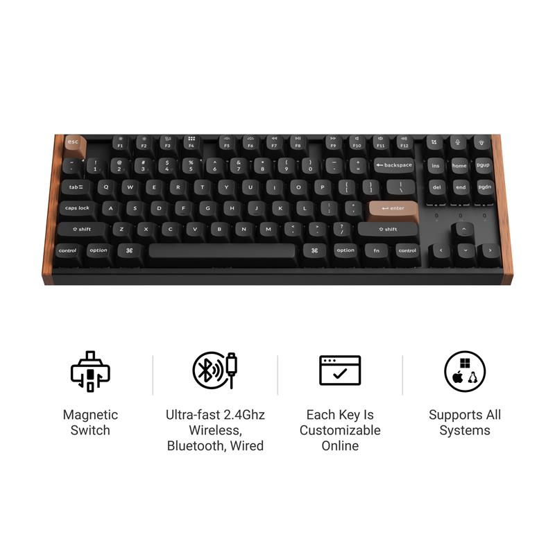 Keychron K8 HE TKL (80 %) Clavier Interrupteurs magnétiques(Open Box)