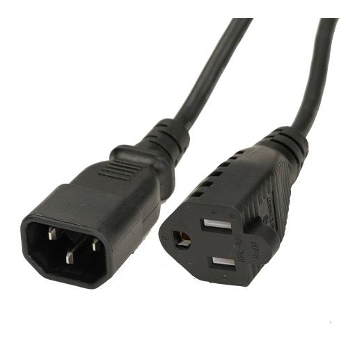 iCAN Adaptateur secteur pour moniteur d'ordinateur, NEMA 5-15R vers IEC3 C14, 6 pieds(Open Box)