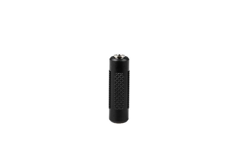 iCAN 3.5mm Stereo Jack, Female to Female, Adapter, Black