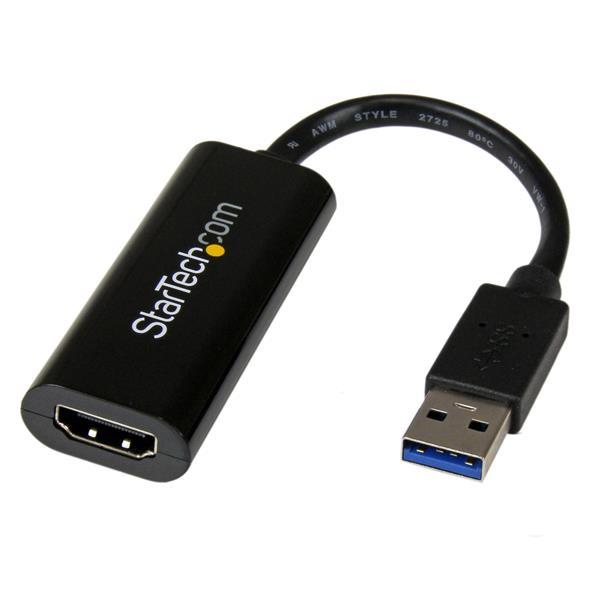 STARTECH Slim USB3.0 to HDMI External Video Card Multi Monitor Adapter