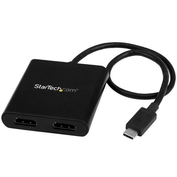 Répartiteur multi-moniteur StarTech USB-C vers HDMI - Concentrateur MST à 2 ports (MSTCDP122HD) | -Maximisez votre productiv...