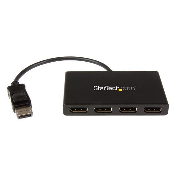 épartiteur multi-moniteur StarTech DisplayPort vers DisplayPort - Concentrateur MST 4 ports (MSTDP124DP