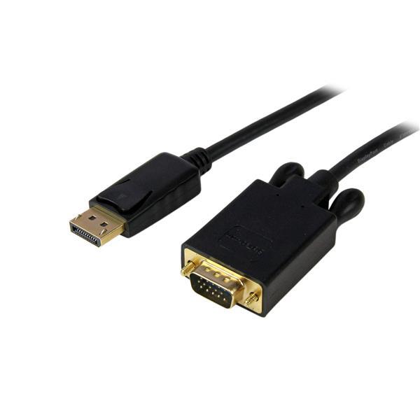 StarTech Câble convertisseur adaptateur DisplayPort vers VGA 15 pi DP vers VGA 1920 x 1200 - Noir (DP2VGAMM15B) | -Conversio...