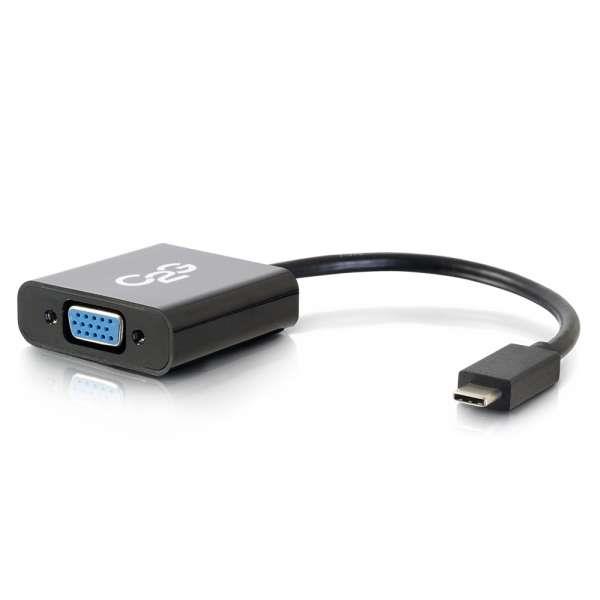 daptateur vidéo C2G USB 3.1 USB-C vers VGA (PC) (noir